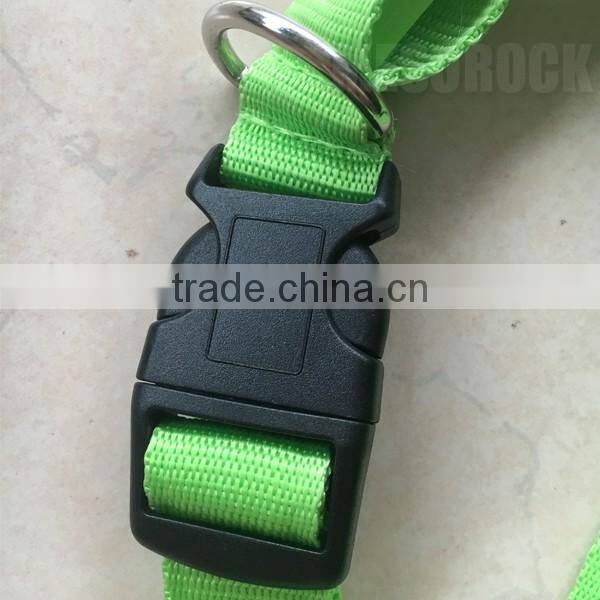 USB Rechargeable Nylon Flashing Pet Neck Collar Flashing Dog Collar Led Dog Collar