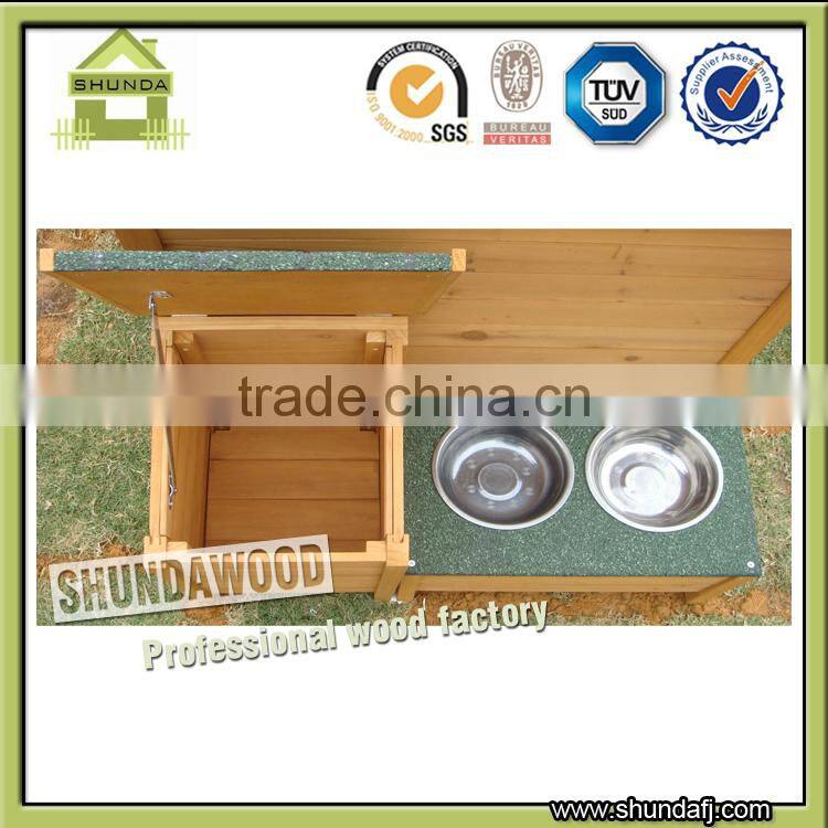 Wooden Outdoor Flat Roof Dog Kennel