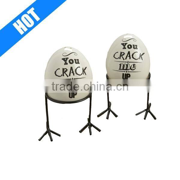 custom Easter ceramic egg chicken salt and pepper shake
