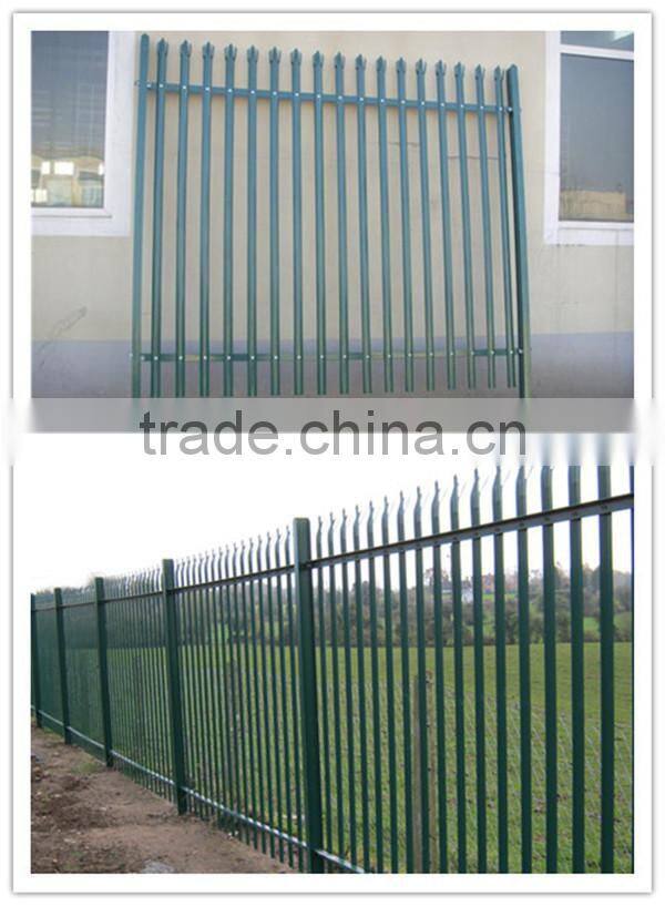 Gold manufacturer Steel Anti-climb Security Fence / palisade fence