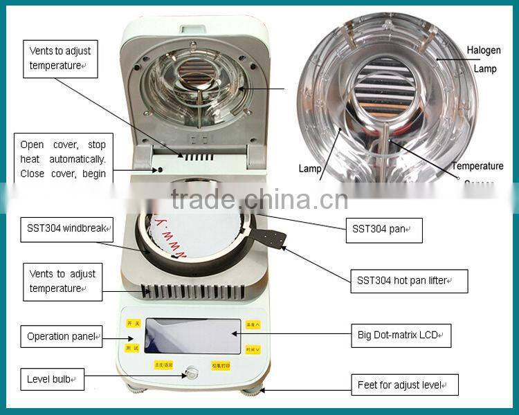 0.1% 100g 0.01g rice grain moisture meter
