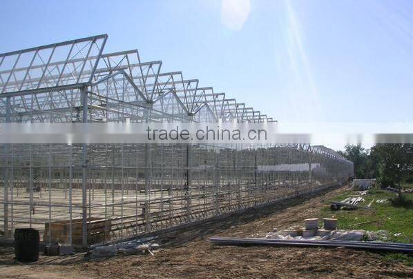 Large span Venlo glass garden greenhouses for agriculture
