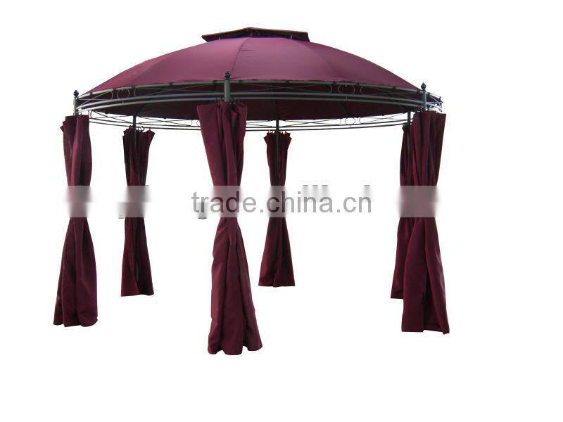 dia3.5m round double-topped gazebo(round metal gazebo,metal gazebo)