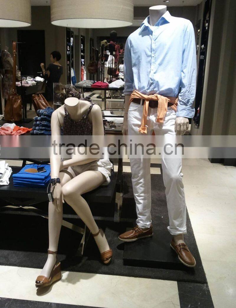 Fiberglass jewery display necklace stands mannequin