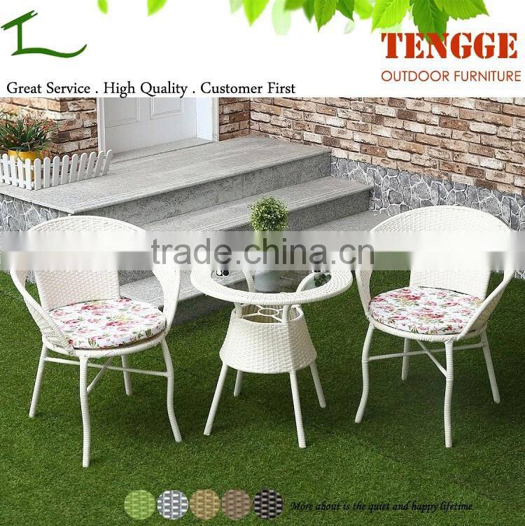 TG-8070 Good price 2 seater outdoor rattan table and chair