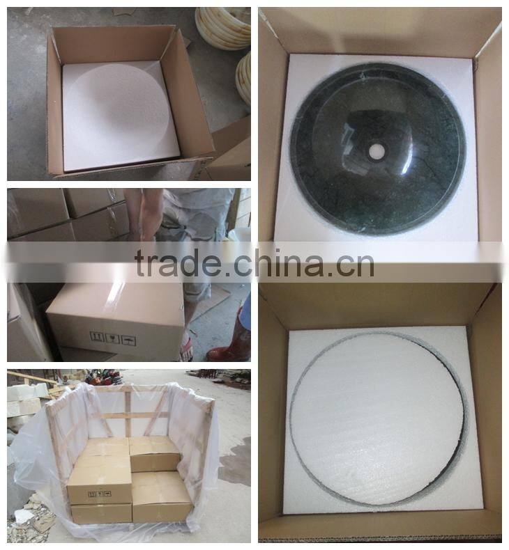 Indian Dark Green Marble Wash Basin