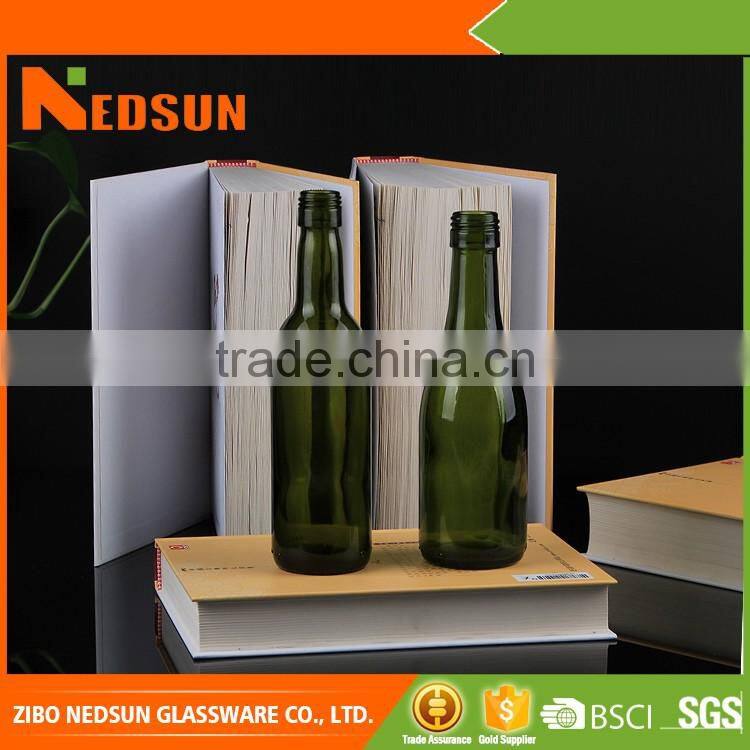 Custimized design empty 187ml wine bottles OEM welcome
