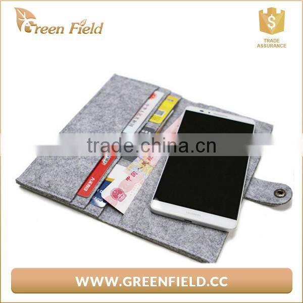Cheap price felt fabric fold-fashioned wallet for young people