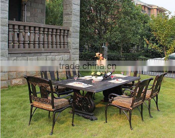 Patio Furniture Aluminum Powder Coated Anodized Cast Aluminum Garden Outdoor Furniture
