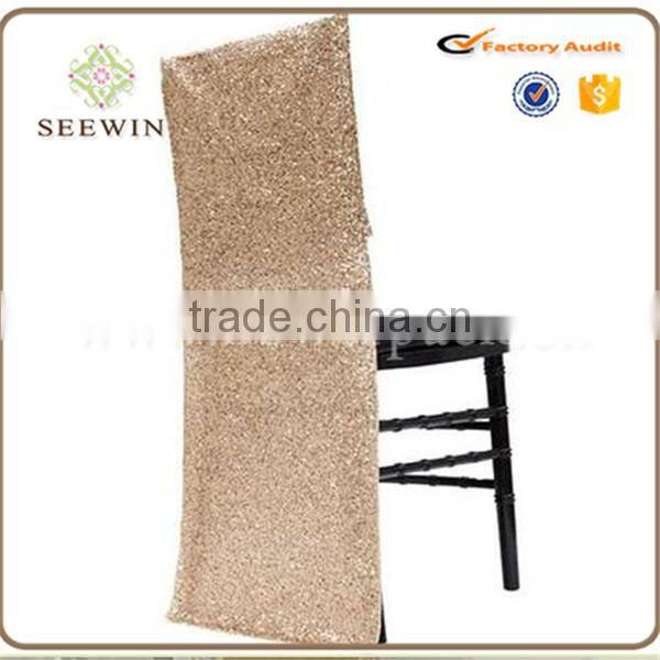Beautiful Sequin chair cover chair sash for wedding