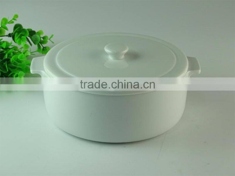 Stocked White Serveware Porcelain Serving soup Tureen with Lid,ceramic stew pot serving cooking pot in stock