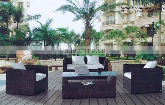 outdoor leisure furniture rattan sectional garden sofa set
