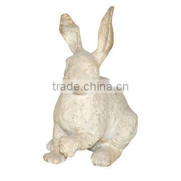 Cast Iron Vivid Metal Rabbit Statue