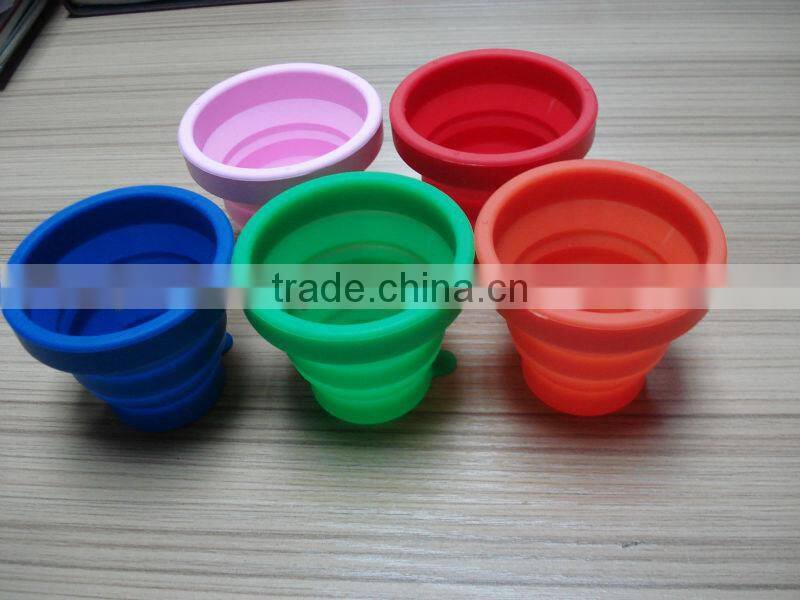Dongguan mingsheng FDA/LFGB grade silicone folding cup
