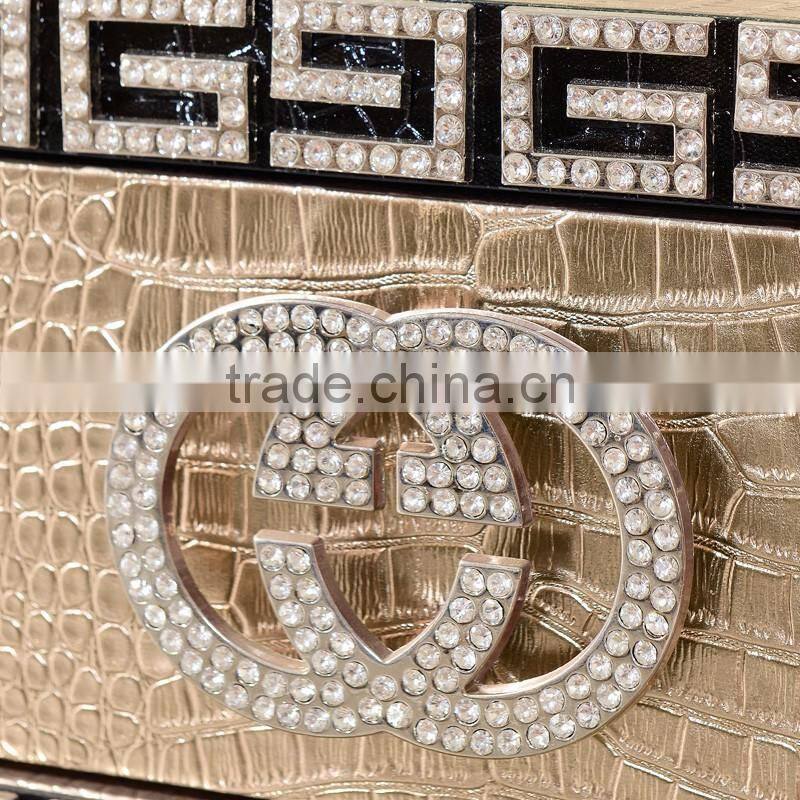 B106 foshan stylish mdf cabinet stainless steel center coffee table/modern furniture