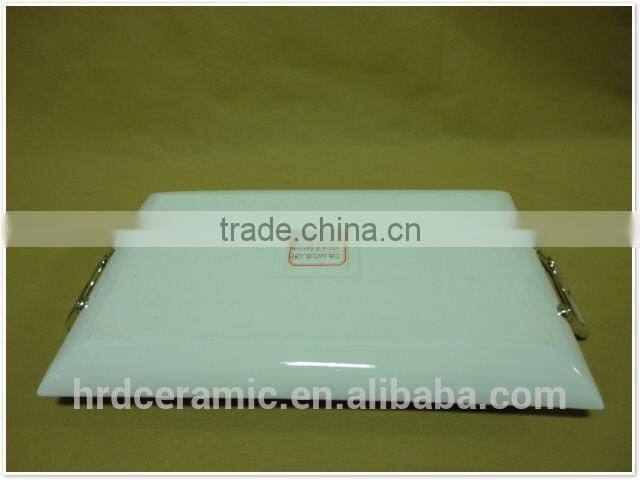 wholesale stock ceramic dinner plates with handle