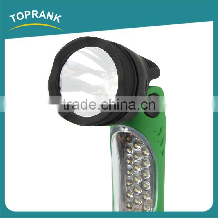 High quality emergency torch flashlight ABS moving head powerful led flashlight