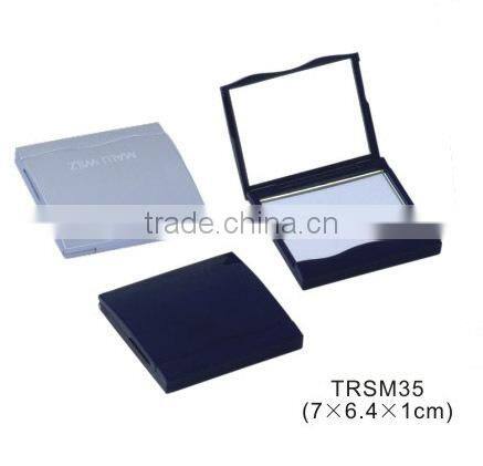 Plastic pocket mirror/foldable logo printed cosmetic mirror