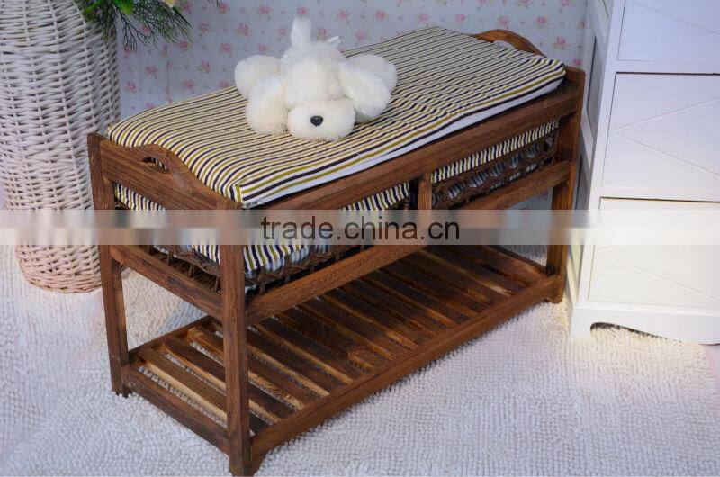 eco-friendly wooden shoe racks with drawers