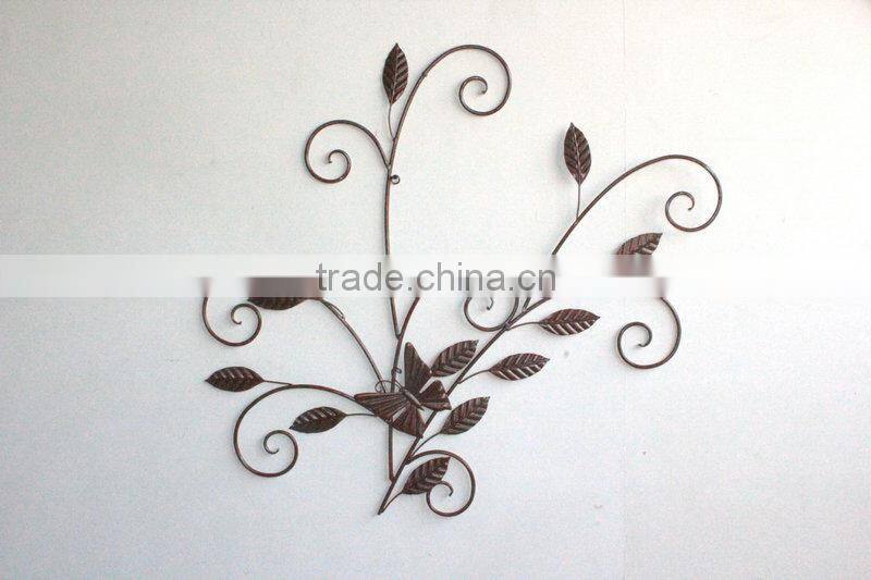 Tree with butterfly wall decor