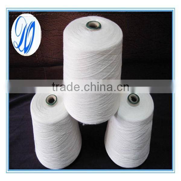 Raw white cotton spandex core spun yarn 16s ring spun