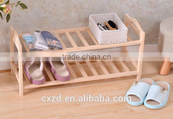 simple design cheap modern wooden shoe rack