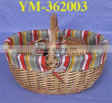 shopping basket with hands