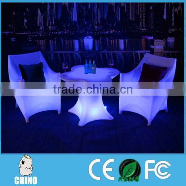 Hot Selling Nightclub LED Bar Table Furniture LED table with chair