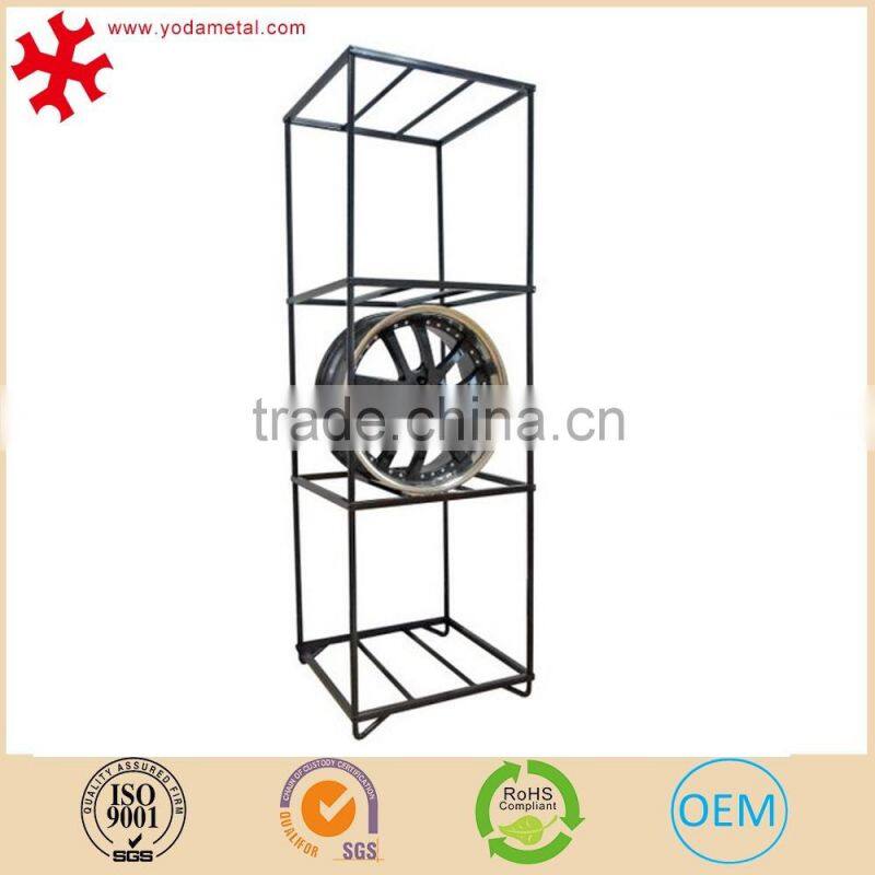 Custom Made Metal Wheel Display Rack with High Quality