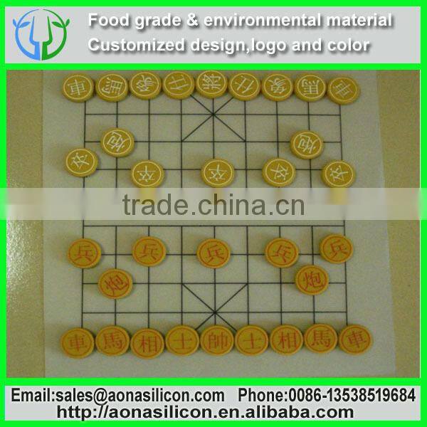 Newest Arrival!!! Durable silicone chess with embossed text
