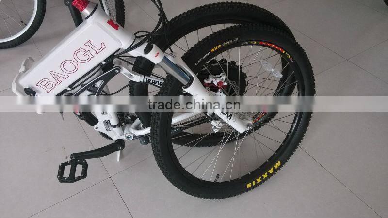 folding electric mountain bike