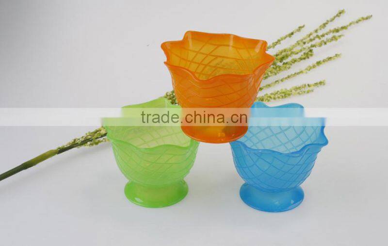 Colorful Ice Cream Bowl With Spoon Set