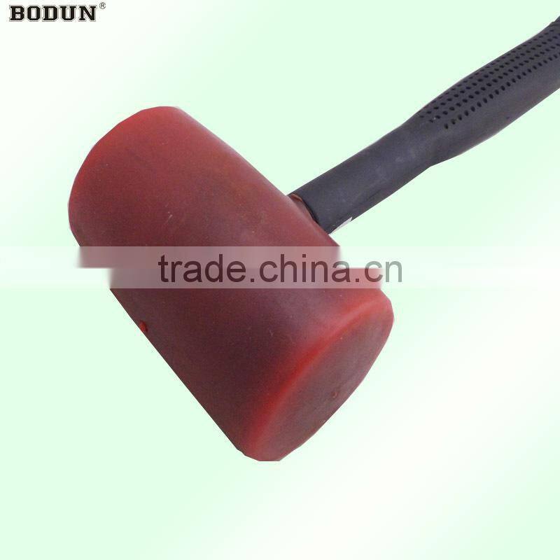 H3006 Black plastic handle rubber mallet hammer
