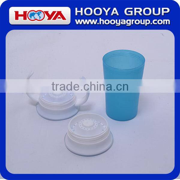 360 baby kids trainer cup cute double handle spoutless grow up cup
