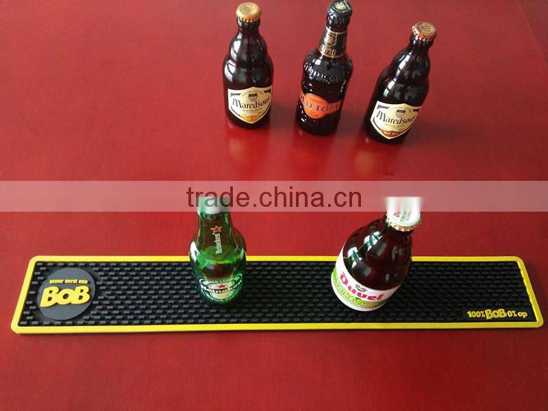 customised design bar mat anti-slip brands led beer bar mat