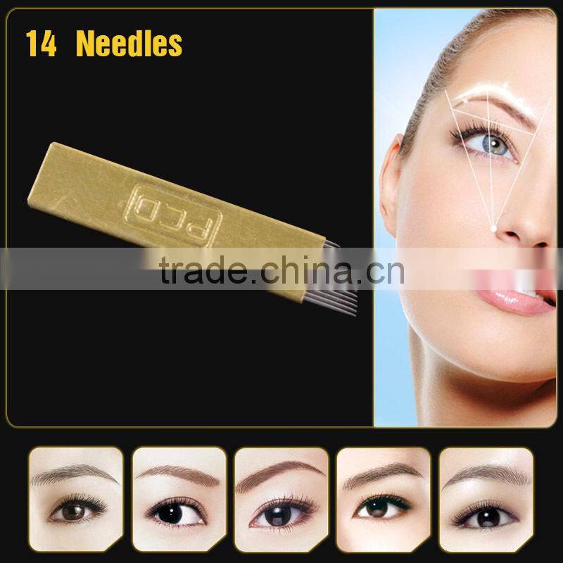 Copper PCD Eyebrow Permanent Makeup Needles