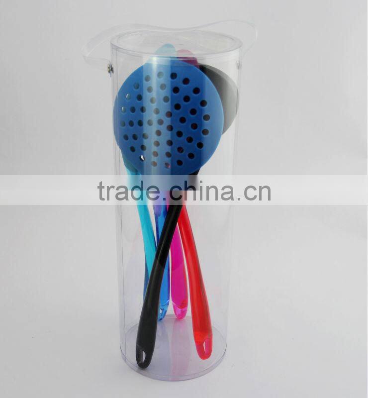 2014 new kitchen set colorful 5pc nylon cookware set