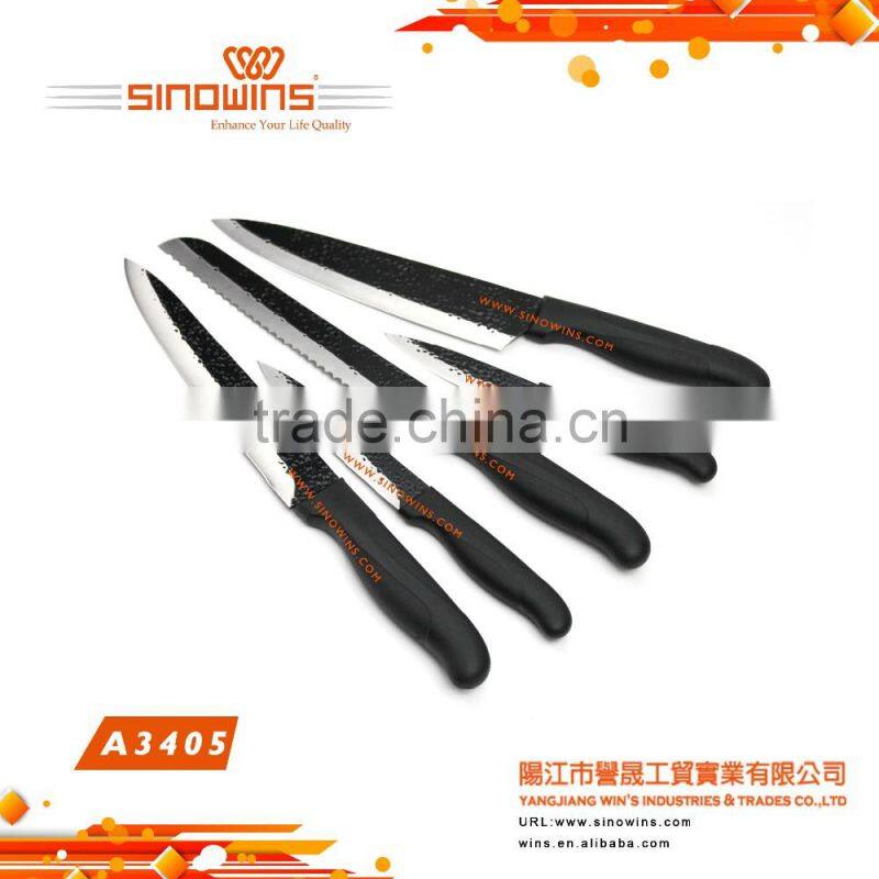 Butcher knife kitchen knife set with wooden handle