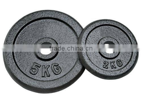 5kg black hammertone bumper plates