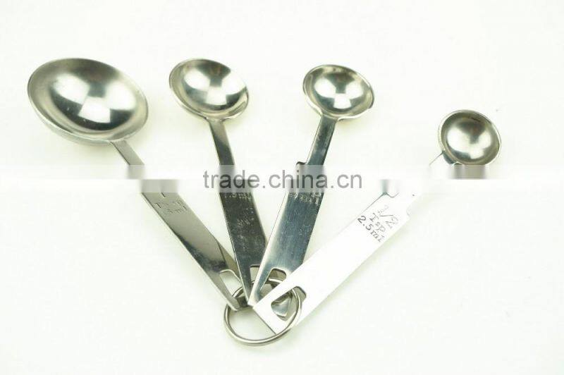42142 4pcs Stainless Steel Nesting Measuring Cups and Spoons Set