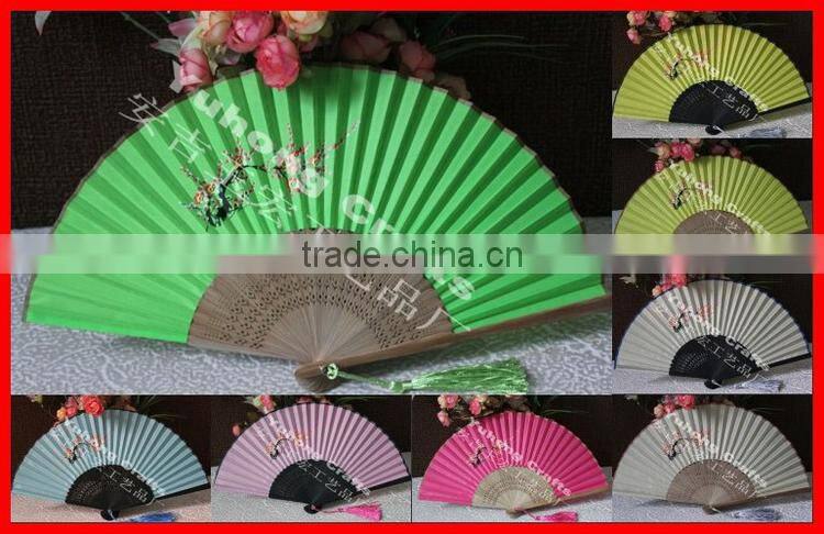 Popular bamboo crafts fabric fan