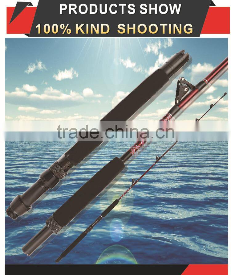 552 Fiberglass Red Trolling Boat Fishing Rod