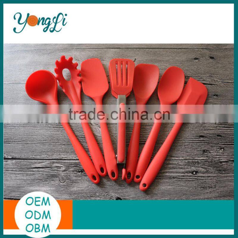 Promotional Novelty 2016 Kitchen & Home 7 Piece Silicone Utensil Set
