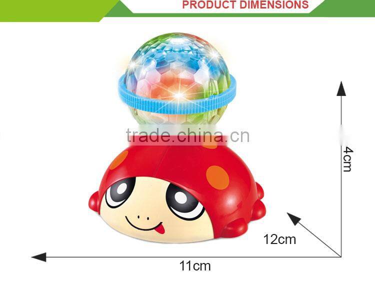 Intelligence cartoon animal plastic battery operated ladybug beetle toy