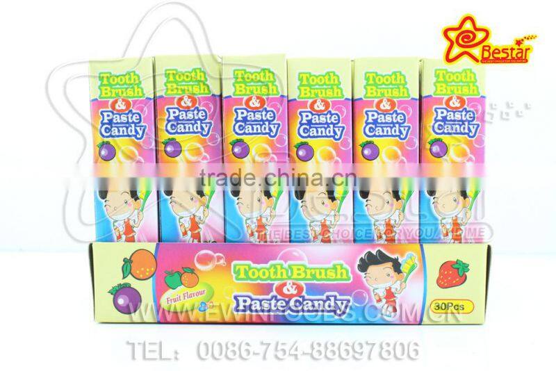Toothbrush Lollipop With Toothpaste Fruit Jam Candy