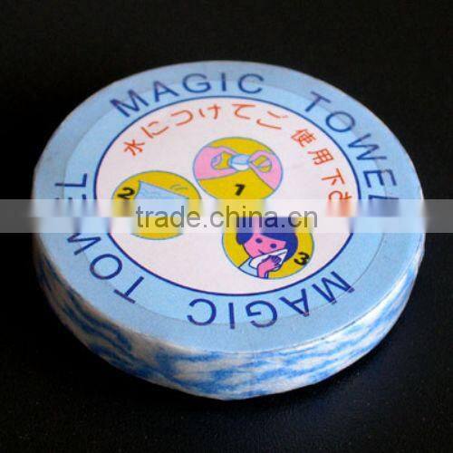 China supplier Multipurpose durable easy magic Cleaning Portable Nonwoven 100% cotton Compressed Towels magic towel Wholesale