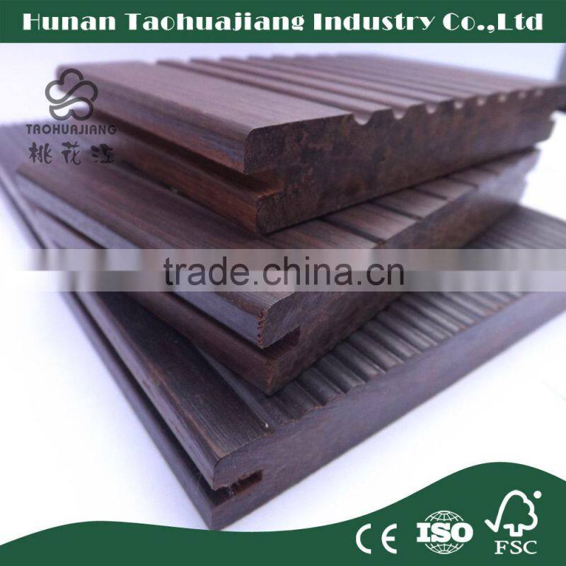 FSC Strand Woven Bamboo Decking Floor For Outdoor Use