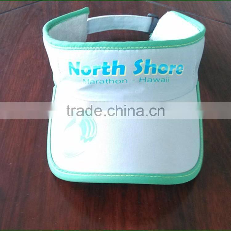 Heigh quality sun visor caps with custom personality logo visor cap