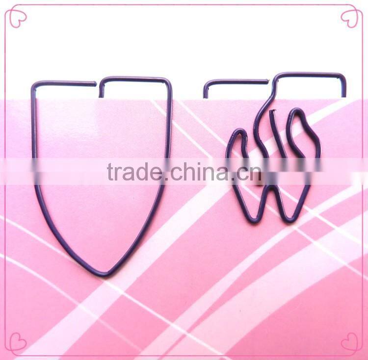 Creative good looking OEM logo design metal wire paper clips