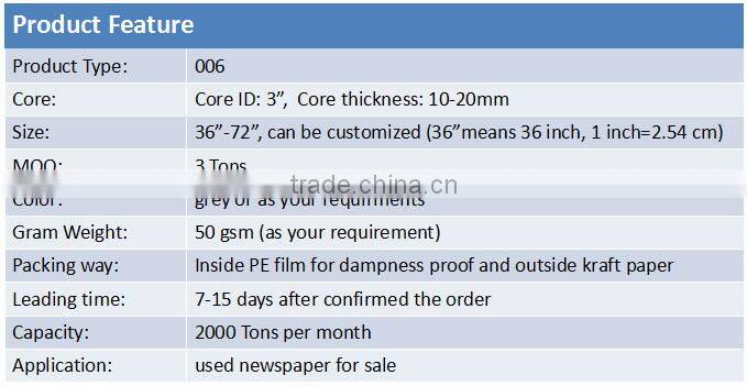 50g stocklot newsprint paper